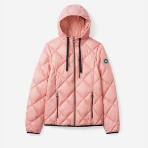 Noize Women's Blush Sustainable Materials Quilted Puffer Jacket